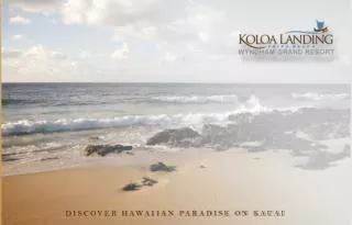 DISCOVER HAWAIIAN PARADISE ON KAUAI