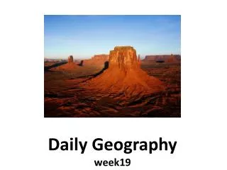 Daily Geography week19