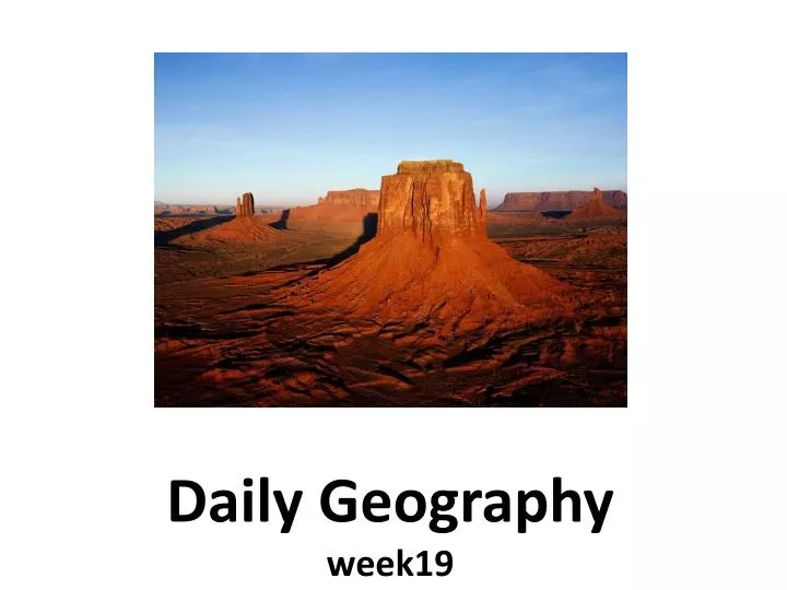 daily geography week19
