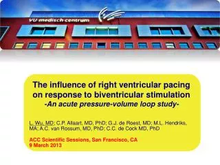 The influence of right ventricular pacing on response to biventricular stimulation