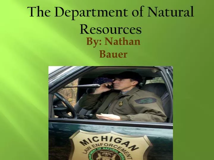 the department of natural resources