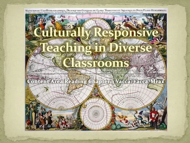 culturally responsive teaching in diverse classrooms