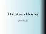 Advertising and Marketing - slide 1
