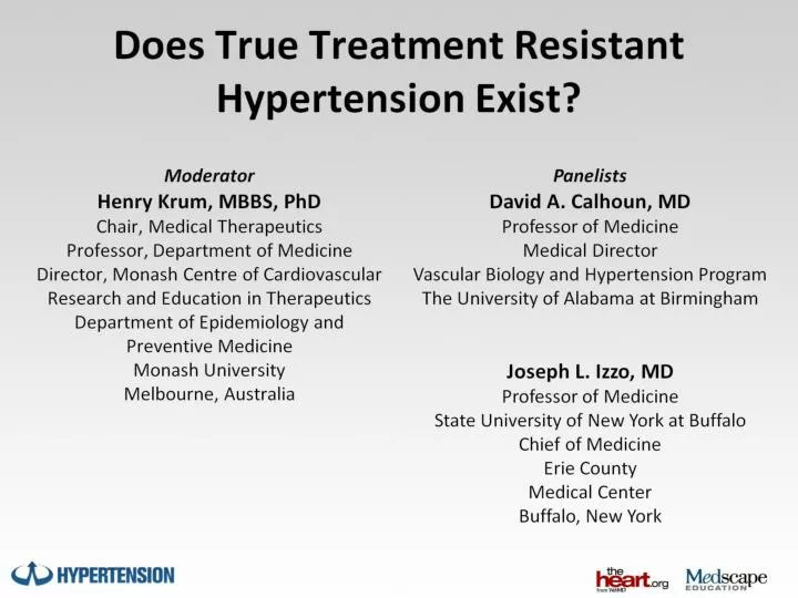 does true treatment resistant hypertension exist