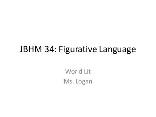 JBHM 34: Figurative Language