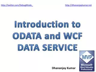 Introduction to ODATA and WCF DATA SERVICE