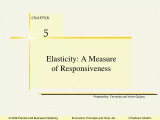 Elasticity: A Measure of Responsiveness