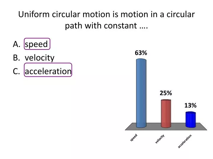 uniform circular motion is motion in a circular path with constant