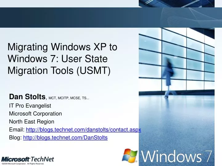 migrating windows xp to windows 7 user state migration tools usmt