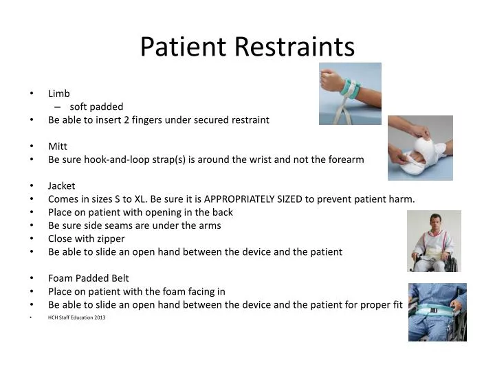 patient restraints