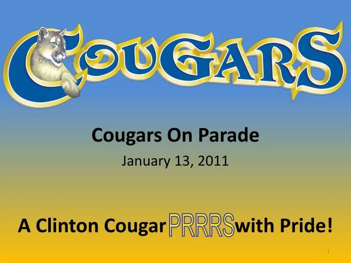 cougars on parade january 13 2011