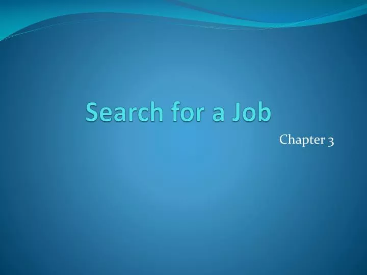 search for a job