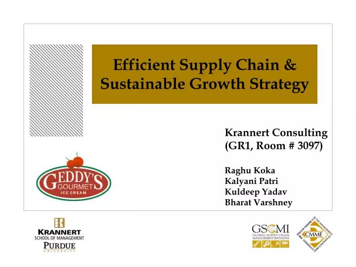 efficient supply chain sustainable growth strategy