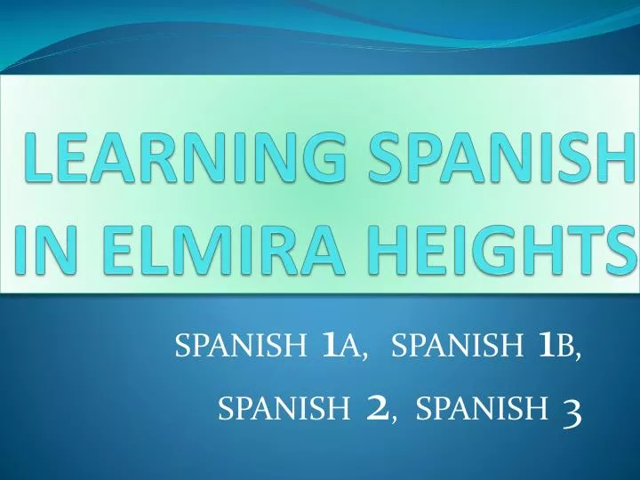 learning spanish in elmira heights
