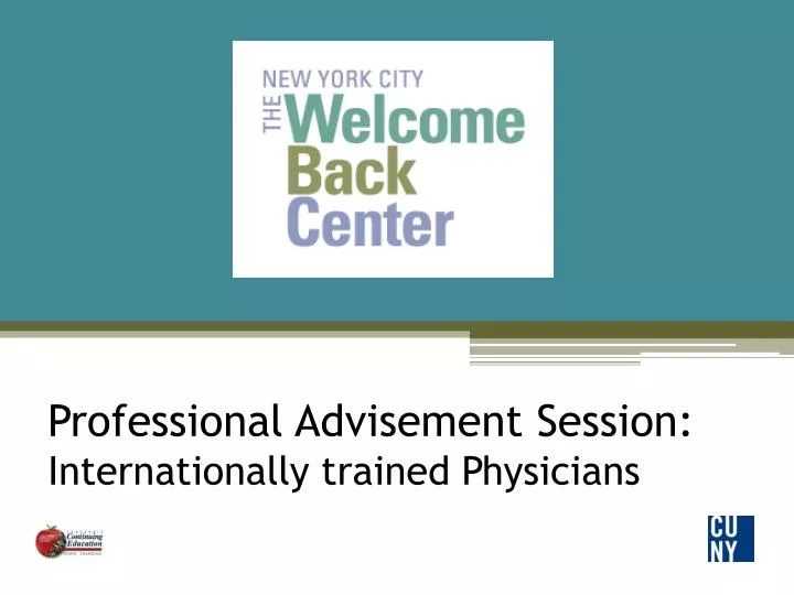 professional advisement session internationally trained physicians