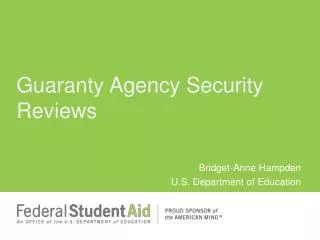 guaranty agency security reviews