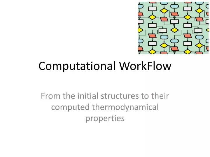 computational workflow