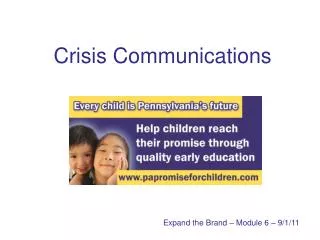 Crisis Communications