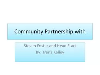 Community Partnership with
