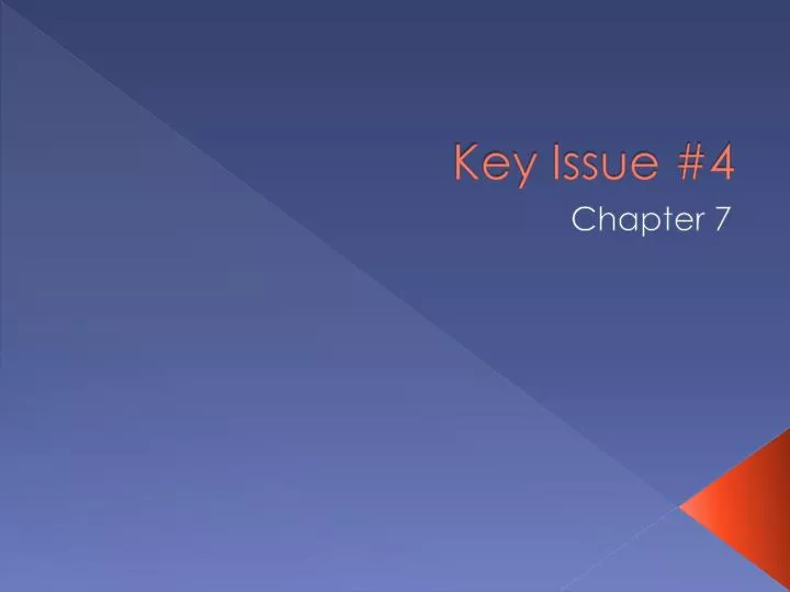 key issue 4
