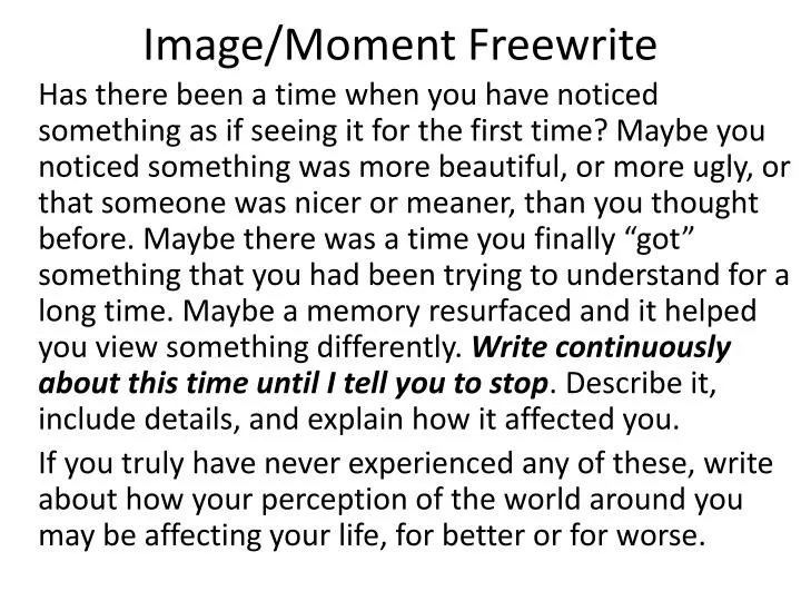 image moment freewrite