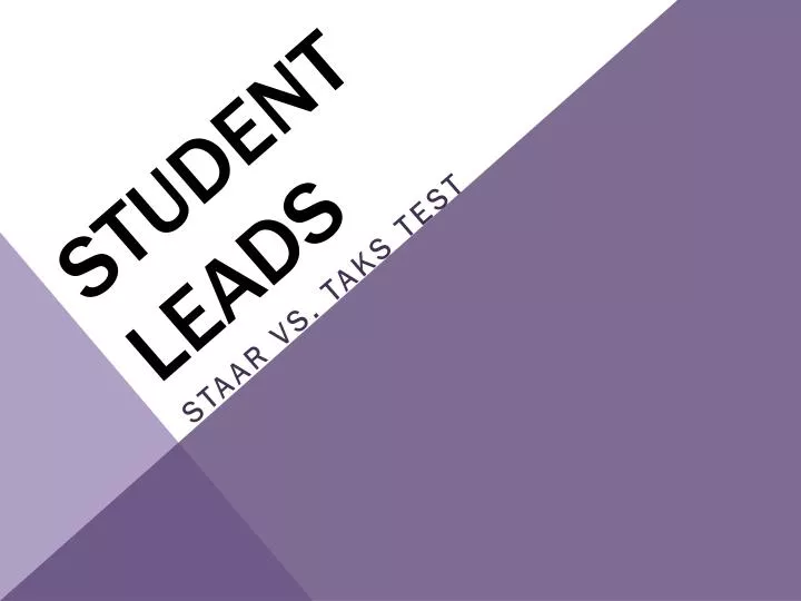 student leads