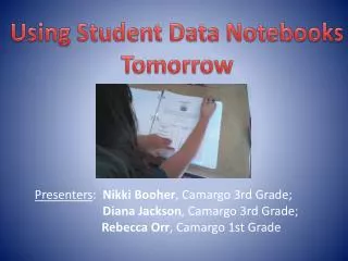 Using Student Data Notebooks Tomorrow