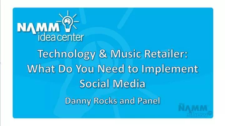 technology music retailer what do you need to implement social media