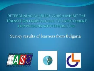 Survey results of learners from Bulgaria