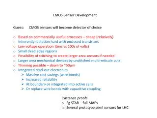 CMOS Sensor Development