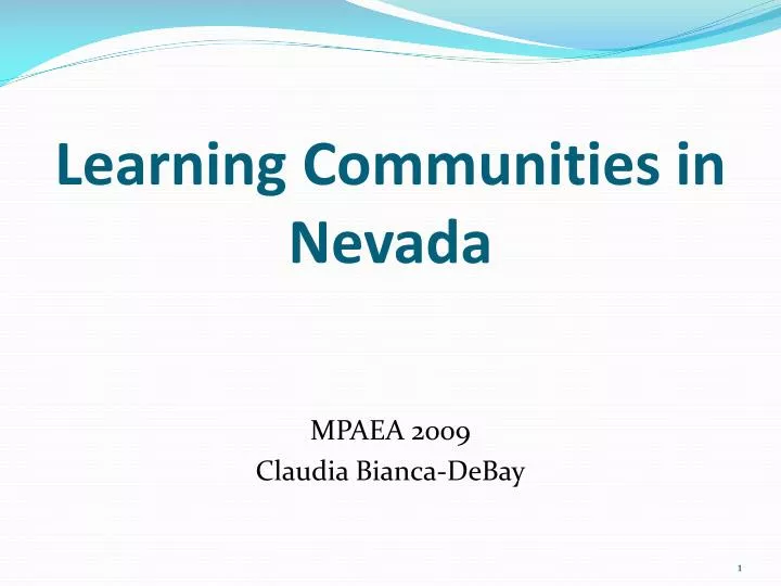 learning communities in nevada