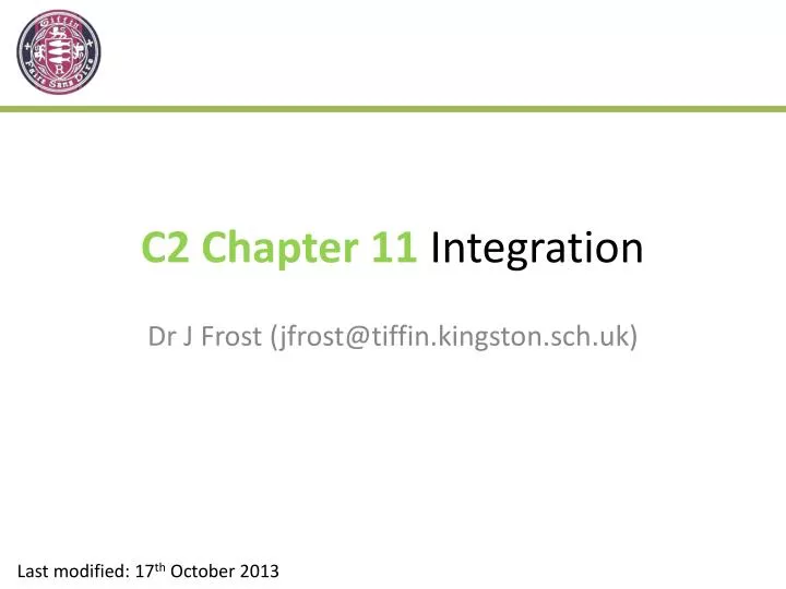 c2 chapter 11 integration