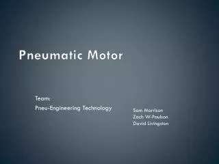 Pneumatic Motor