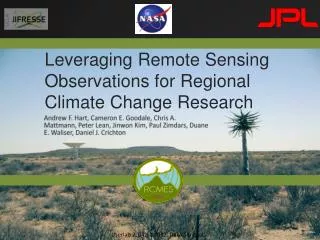 Leveraging Remote Sensing Observations for Regional Climate Change Research