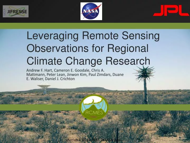 leveraging remote sensing observations for regional climate change research