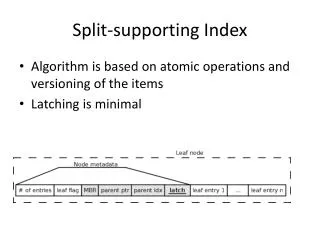 Split-supporting Index