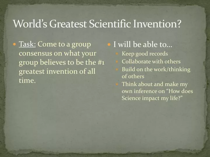 world s greatest scientific invention
