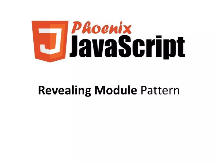 revealing module pattern