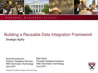 Building a Reusable Data Integration Framework