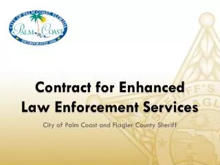 Contract for Enhanced Law Enforcement Services