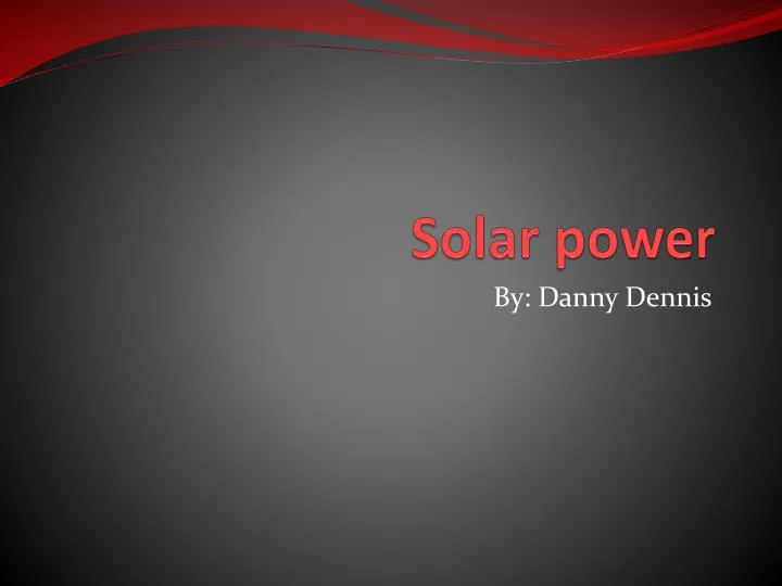 solar power