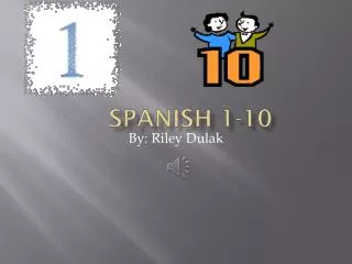 Spanish 1-10