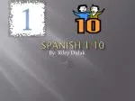 Spanish 1-10 - slide 1