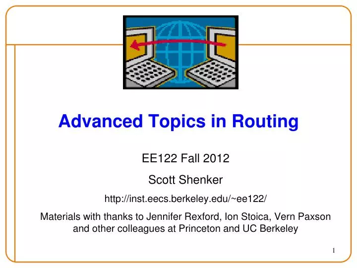 advanced topics in routing
