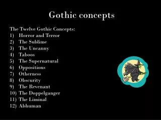 Gothic concepts