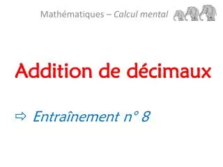 addition de d cimaux