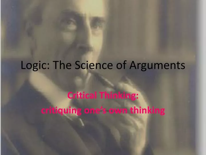 logic the science of arguments