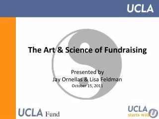 The Art &amp; Science of Fundraising