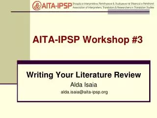 AITA-IPSP Workshop #3