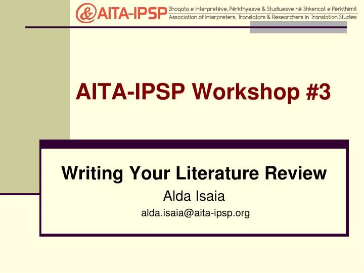 aita ipsp workshop 3